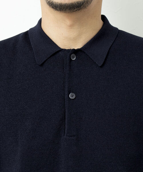 NOLLEY'S goodman（ノーリーズグッドマン）の「【WORK ABOUT/ワークアバウト】MILANO POLO-shirt ニットポロシャツ（ポロシャツ・メンズ・ロイヤルブルー/ダークネイビー/チャコールグレー/ベージュ・L/M）」の14枚目の写真