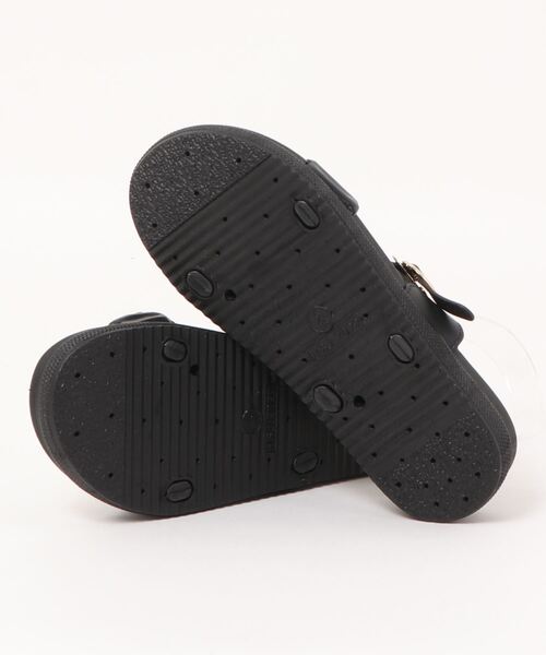 Ritzy（リッツィー）の「アンクルストラップギャザーベルトサンダル（サンダル・レディース・ブラック/ホワイト・23/23.5/24/24.5）」の4枚目の写真