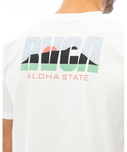 RVCA(ルーカ)の「RVCA メンズ 【SURF】 BALANCE INSTITUTE TEE Tシャツ【2023年夏モデル】/ルーカ半袖ラッシュガード(水着)(ラッシュガード・メンズ・ホワイト/ブラック/ブラックミックス・SMALL/MEDIUM/LARGE/X-LARGE)」の7枚目の写真