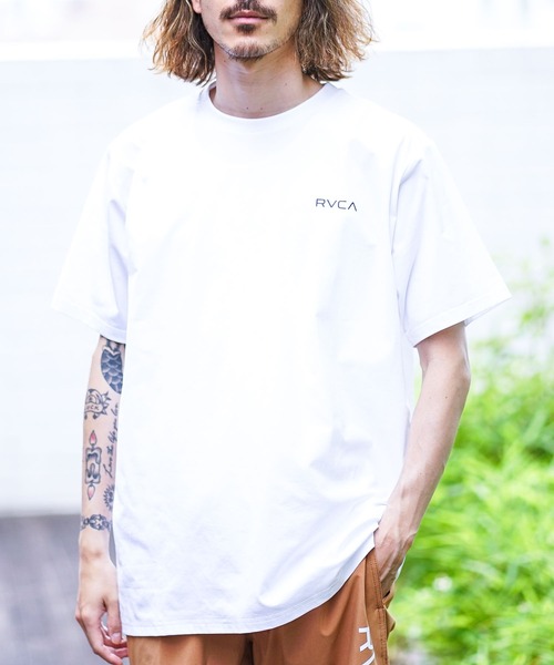 RVCA(ルーカ)の「RVCA メンズ 【SURF】 BALANCE INSTITUTE TEE Tシャツ【2023年夏モデル】/ルーカ半袖ラッシュガード(水着)(ラッシュガード・メンズ・ホワイト/ブラック/ブラックミックス・SMALL/MEDIUM/LARGE/X-LARGE)」の17枚目の写真