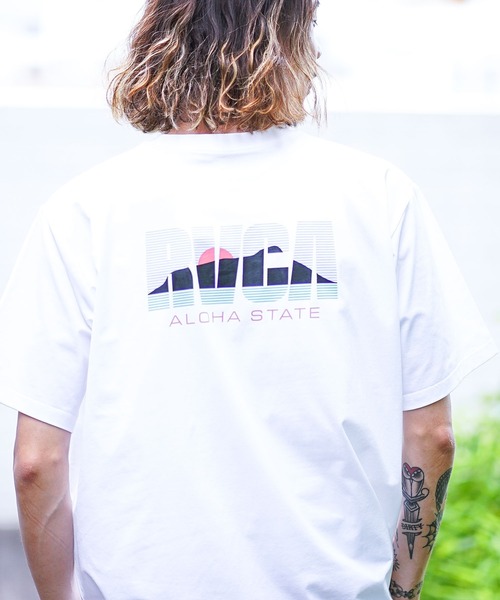 RVCA(ルーカ)の「RVCA メンズ 【SURF】 BALANCE INSTITUTE TEE Tシャツ【2023年夏モデル】/ルーカ半袖ラッシュガード(水着)(ラッシュガード・メンズ・ホワイト/ブラック/ブラックミックス・SMALL/MEDIUM/LARGE/X-LARGE)」の22枚目の写真