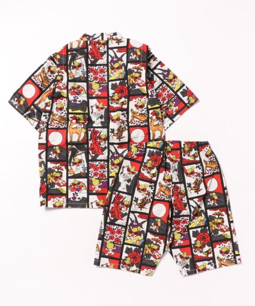 HYSTERIC MINI(ヒステリックミニ)の「HANAFUDA MINI総柄 甚平(浴衣・キッズ・マルチ・MEDIUM)」の2枚目の写真