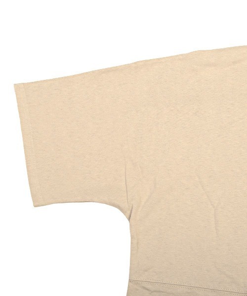 LUXSTYLE(ラグスタイル)の「バックロゴ発泡プリント半袖ビッグTシャツ(Tシャツ/カットソー・メンズ・グレイッシュベージュ/ブラック×ホワイト/ホワイト/ブラック・M/L)」の13枚目の写真