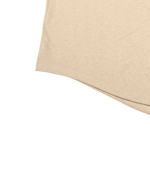 LUXSTYLE(ラグスタイル)の「バックロゴ発泡プリント半袖ビッグTシャツ(Tシャツ/カットソー・メンズ・グレイッシュベージュ/ブラック×ホワイト/ホワイト/ブラック・M/L)」の14枚目の写真