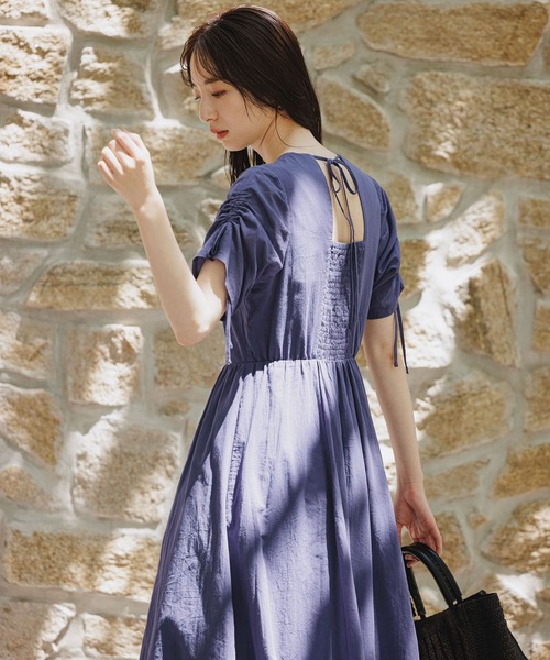 Andemiu（アンデミュウ）の「バックシャンボリュームワンピース962987（ワンピース・レディース・ブラック/オフホワイト/ブルー・FREE）」の11枚目の写真