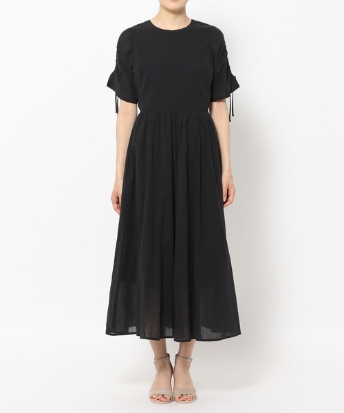 Andemiu（アンデミュウ）の「バックシャンボリュームワンピース962987（ワンピース・レディース・ブラック/オフホワイト/ブルー・FREE）」の6枚目の写真