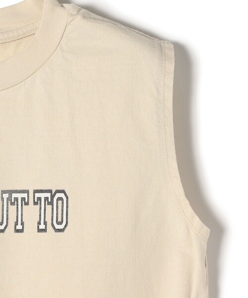 ＋81BRANCA（ハチイチブランカ）の「81BRANCA:JUST ABOUT ノースリーブ TEE（Tシャツ/カットソー・レディース・ホワイト/ベージュ・ONE SIZE）」の8枚目の写真