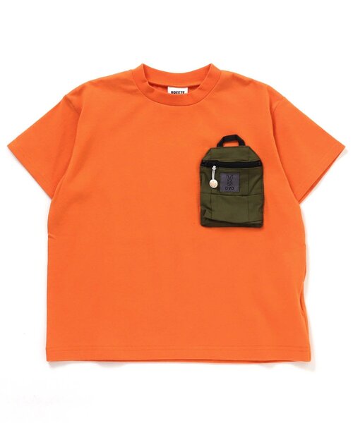 BREEZE（ブリーズ）の「DODコラボ カマボコポケットTシャツ（コドモ）（Tシャツ/カットソー・キッズ・ベージュ/ブラック/ネイビー/カーキ/レインボー/オレンジ・90/150/110/130/140/80/100/120）」の5枚目の写真