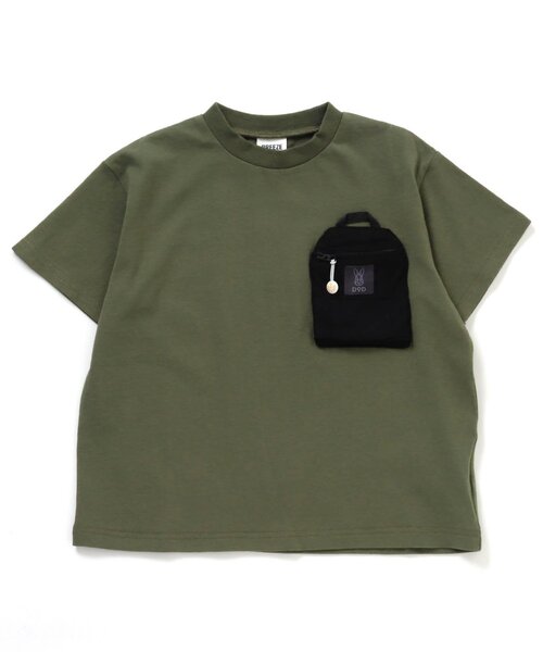 BREEZE（ブリーズ）の「DODコラボ カマボコポケットTシャツ（コドモ）（Tシャツ/カットソー・キッズ・ベージュ/ブラック/ネイビー/カーキ/レインボー/オレンジ・90/150/110/130/140/80/100/120）」の15枚目の写真