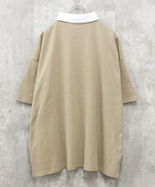 SHISKY(シスキー)の「【USAコットン】ラガーシャツ(ポロシャツ・メンズ・ブラック系その他/ベージュ/ネイビー/ブラック/チャコール/ダークグリーン/ベージュ系その他/ダークグリーン系・L/XL/M)」の17枚目の写真