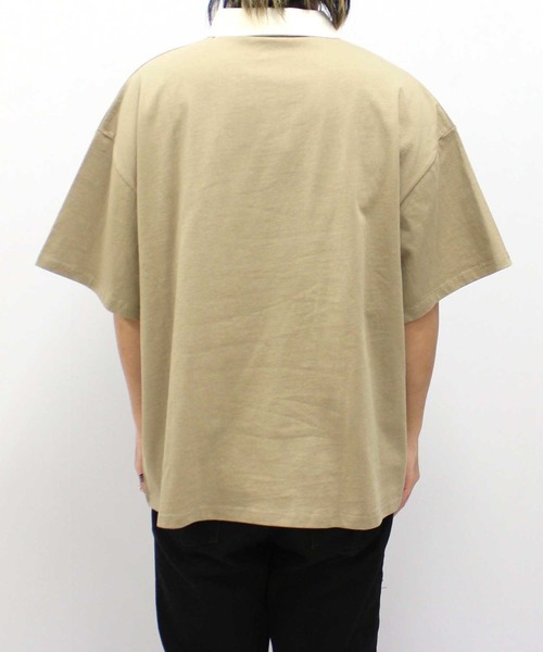 SHISKY(シスキー)の「【USAコットン】ラガーシャツ(ポロシャツ・メンズ・ブラック系その他/ベージュ/ネイビー/ブラック/チャコール/ダークグリーン/ベージュ系その他/ダークグリーン系・L/XL/M)」の20枚目の写真