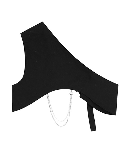 BENDER TOKYO（ベンダートウキョウ）の「【BENDER TOKYO】2連 シルバーチェーン付き ワンショルダーベスト（ベスト・メンズ・ブラック・FREE）」の18枚目の写真