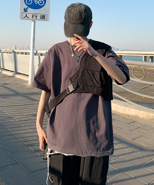 BENDER TOKYO（ベンダートウキョウ）の「【BENDER TOKYO】2連 シルバーチェーン付き ワンショルダーベスト（ベスト・メンズ・ブラック・FREE）」の20枚目の写真