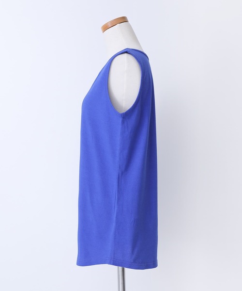 n'OrLABEL(ノアールレーベル)の「『シンプルコットンタンクトップ』(タンクトップ・レディース・マスタード/グレイッシュブルー/モカ/ホワイト/ブルーグリーン/ブラック/ブルー/グレイッシュベージュ/ダークグレー/ラベンダー・L/LL/M)」の13枚目の写真