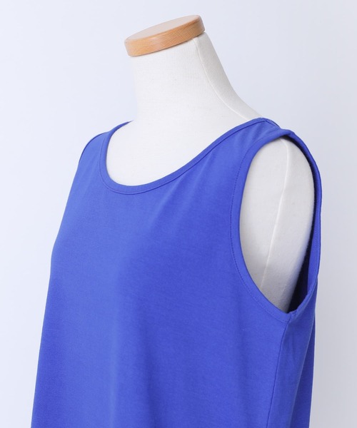 n'OrLABEL(ノアールレーベル)の「『シンプルコットンタンクトップ』(タンクトップ・レディース・マスタード/グレイッシュブルー/モカ/ホワイト/ブルーグリーン/ブラック/ブルー/グレイッシュベージュ/ダークグレー/ラベンダー・L/LL/M)」の15枚目の写真