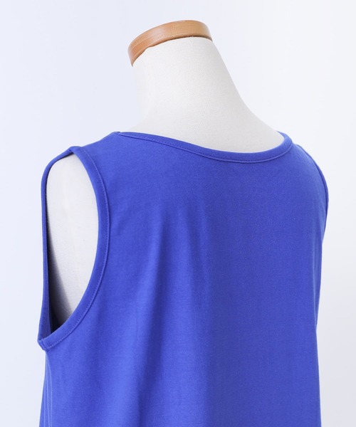 n'OrLABEL(ノアールレーベル)の「『シンプルコットンタンクトップ』(タンクトップ・レディース・マスタード/グレイッシュブルー/モカ/ホワイト/ブルーグリーン/ブラック/ブルー/グレイッシュベージュ/ダークグレー/ラベンダー・L/LL/M)」の16枚目の写真