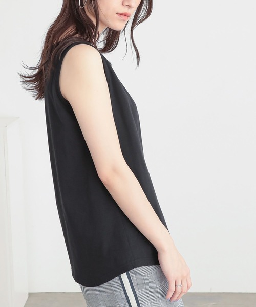 n'OrLABEL(ノアールレーベル)の「『シンプルコットンタンクトップ』(タンクトップ・レディース・マスタード/グレイッシュブルー/モカ/ホワイト/ブルーグリーン/ブラック/ブルー/グレイッシュベージュ/ダークグレー/ラベンダー・L/LL/M)」の19枚目の写真