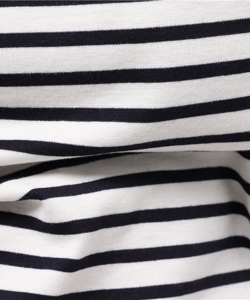 earth music&ecology(アースミュージックアンドエコロジー)の「ボーダーポンチ袖タックプルオーバー(Tシャツ/カットソー・レディース・オレンジ/オフホワイト/ブルー・FREE)」の10枚目の写真