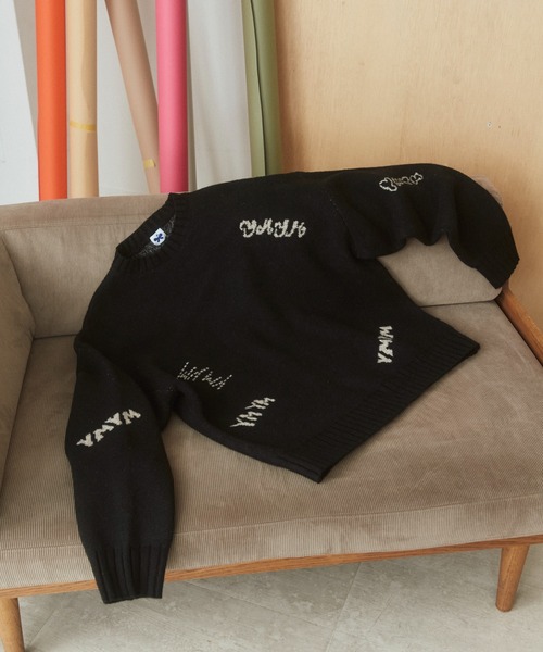 ZOZO(ゾゾ)の「GRAFFITI LOOSE KNIT【ZOZO別注カラー】(ニット/セーター・レディース・ブラック・L/XL)」の6枚目の写真