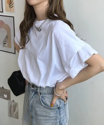 【綿100%】ショルダータックTシャツ