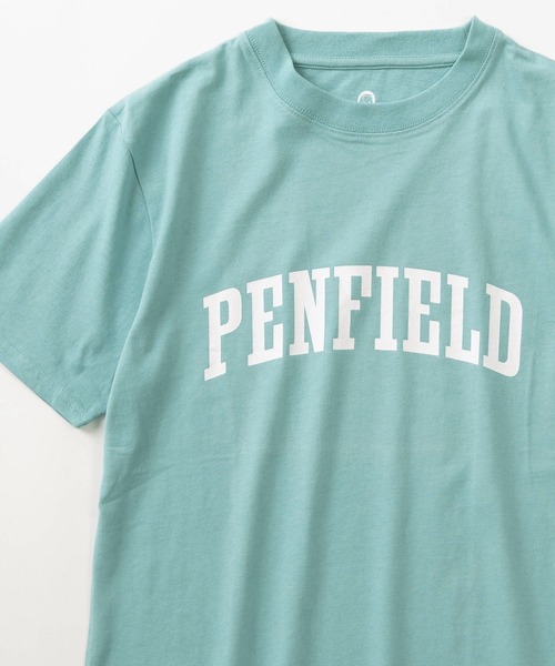 PEN FIELD(ペンフィールド)の「【PENFIELD/ペンフィールド】ブランドネーム アーチロゴ デザインTシャツ/半袖Tシャツ(Tシャツ/カットソー・メンズ・チャコールグレー/ライトブラウン/エメラルド・M/XL/L)」の3枚目の写真