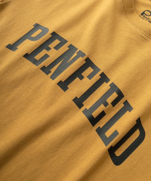 PEN FIELD(ペンフィールド)の「【PENFIELD/ペンフィールド】ブランドネーム アーチロゴ デザインTシャツ/半袖Tシャツ(Tシャツ/カットソー・メンズ・チャコールグレー/ライトブラウン/エメラルド・M/XL/L)」の6枚目の写真