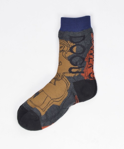 gomme（ゴム）の「土偶JQソックス（ソックス/靴下・レディース・チャコールグレー/グレー/ホワイト/ベージュ・FREE）」の3枚目の写真