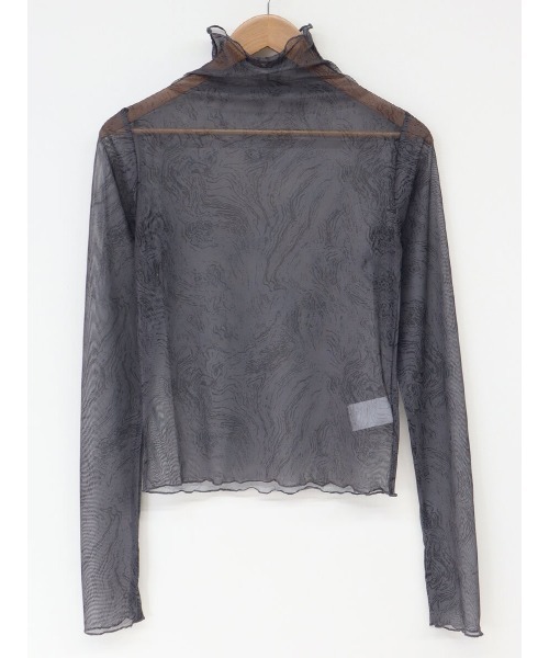 HEILIS(ヘイリス)の「マーブルハイネックシアープルオーバー / シアートップス ハイネック マーブル(シャツ/ブラウス・レディース・チャコールグレー/グレー・FREE)」の19枚目の写真