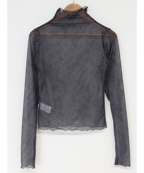 HEILIS(ヘイリス)の「マーブルハイネックシアープルオーバー / シアートップス ハイネック マーブル(シャツ/ブラウス・レディース・チャコールグレー/グレー・FREE)」の21枚目の写真