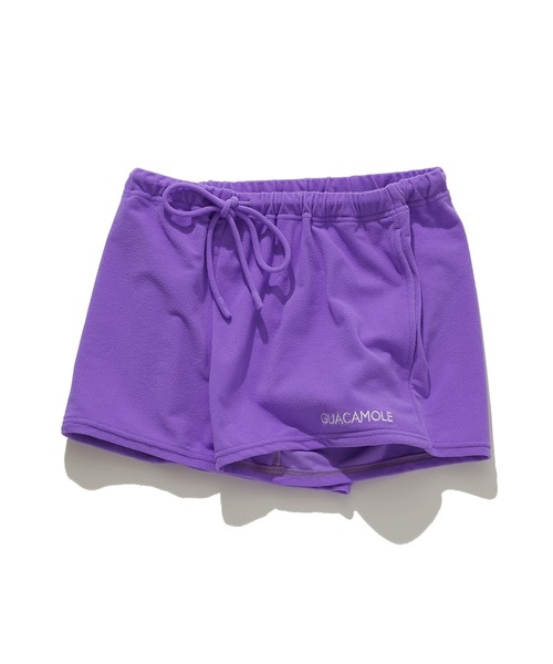 GUACAMOLE（ガカモレ）の「FUNCTIONAL PILE SHORT PANTS（ラッシュガード・レディース・ホワイト/オレンジ/ブルー・FREE）」の7枚目の写真