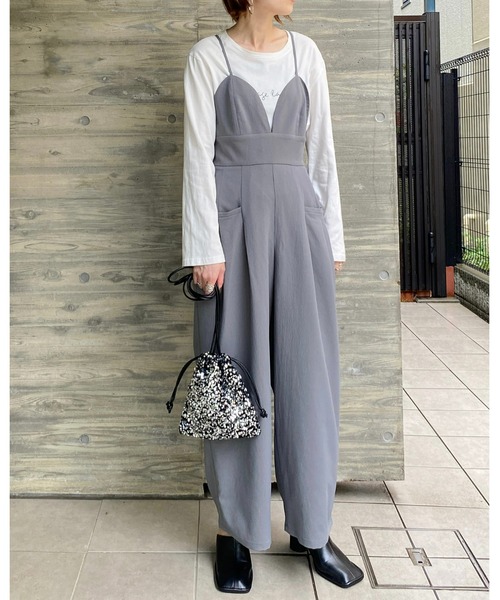 She's Closet（シーズクローゼット）の「2WAYキラキラビジュースパンコール巾着バッグ/ミニショルダーバッグ（ショルダーバッグ・レディース・ブラック/シルバー/マルチ・FREE）」の20枚目の写真