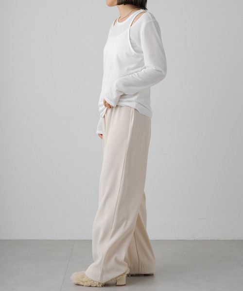 earthy（アーシー）の「シアーレイヤードプルオーバー（Tシャツ