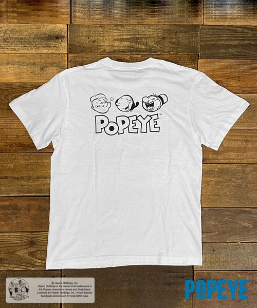 POPEYE(ポパイ)の「POPEYE 半袖Tシャツ(Tシャツ/カットソー・レディース・イエロー/ホワイト/ブラック・L/M/XL)」の5枚目の写真