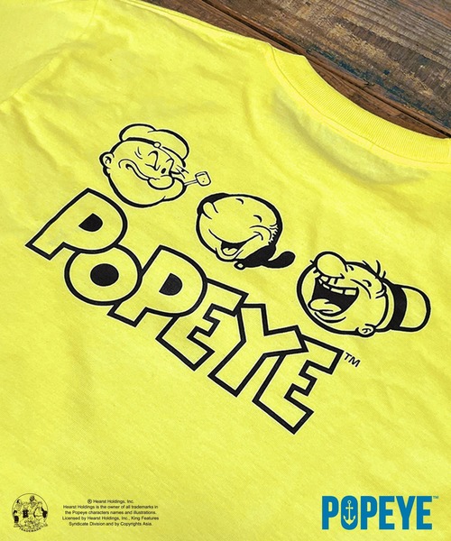 POPEYE(ポパイ)の「POPEYE 半袖Tシャツ(Tシャツ/カットソー・レディース・イエロー/ホワイト/ブラック・L/M/XL)」の8枚目の写真