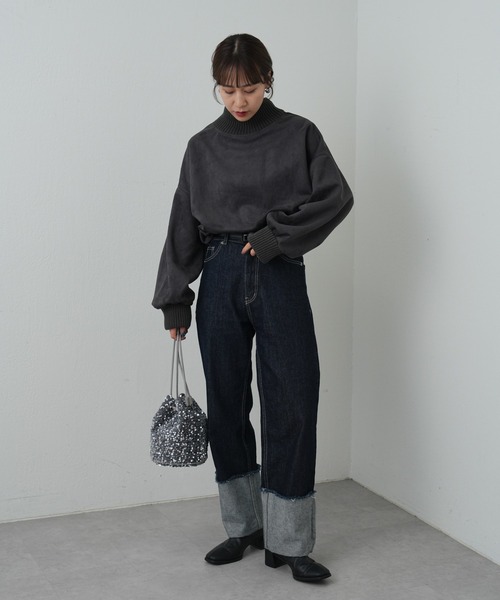 COLONY 2139(コロニートゥーワンスリーナイン)の「ロールアップデニム(デニムパンツ・レディース・ネイビー・SMALL/MEDIUM/LARGE)」の11枚目の写真