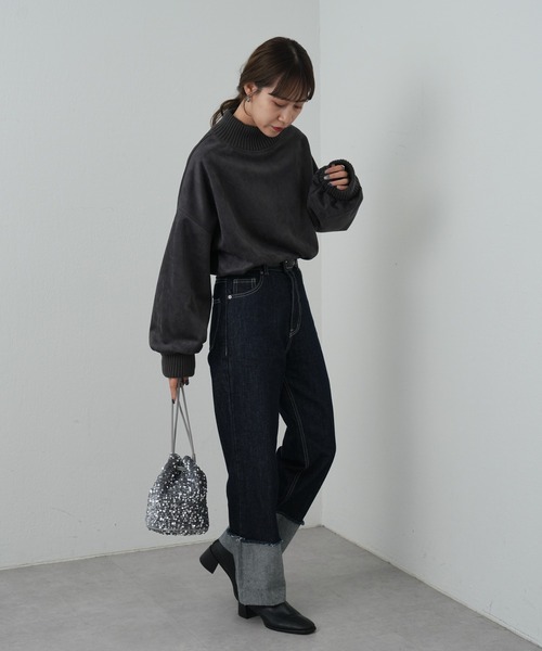 COLONY 2139(コロニートゥーワンスリーナイン)の「ロールアップデニム(デニムパンツ・レディース・ネイビー・SMALL/MEDIUM/LARGE)」の12枚目の写真