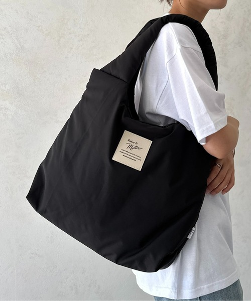 MILLER（ミラー）の「パフトートバッグ（トートバッグ・メンズ・ブラック/アイボリー/グレー・FREE）」の21枚目の写真