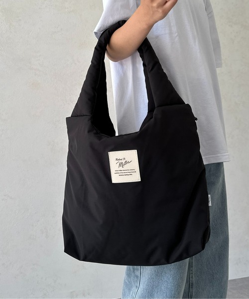 MILLER（ミラー）の「パフトートバッグ（トートバッグ・メンズ・ブラック/アイボリー/グレー・FREE）」の22枚目の写真