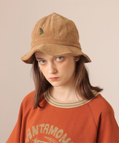 DOUBLE NAME（ダブルネーム）の「恐竜刺しゅうコーデュロイメトロハット（ハット・レディース・キナリ/ブラウン/ブラック・FREE）」の17枚目の写真