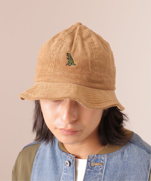 DOUBLE NAME（ダブルネーム）の「恐竜刺しゅうコーデュロイメトロハット（ハット・レディース・キナリ/ブラウン/ブラック・FREE）」の14枚目の写真