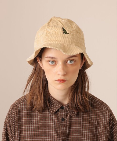 DOUBLE NAME（ダブルネーム）の「恐竜刺しゅうコーデュロイメトロハット（ハット・レディース・キナリ/ブラウン/ブラック・FREE）」の12枚目の写真