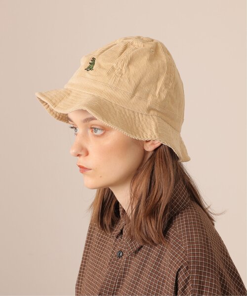 DOUBLE NAME（ダブルネーム）の「恐竜刺しゅうコーデュロイメトロハット（ハット・レディース・キナリ/ブラウン/ブラック・FREE）」の11枚目の写真