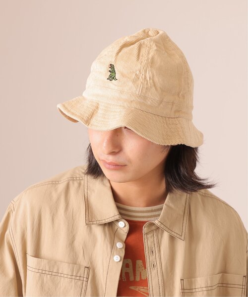 DOUBLE NAME（ダブルネーム）の「恐竜刺しゅうコーデュロイメトロハット（ハット・レディース・キナリ/ブラウン/ブラック・FREE）」の8枚目の写真