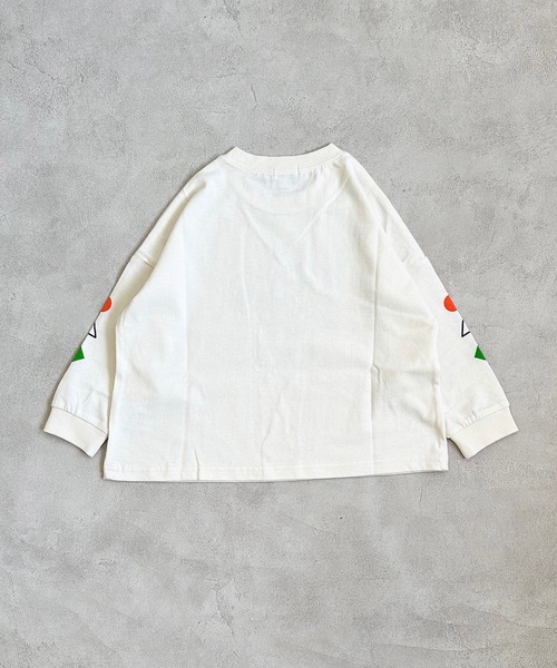 MARKEY'S（マーキーズ）の「【YUKI HORIMOTO】別注ロンT（80～150cm）（Tシャツ/カットソー・キッズ・オフホワイト/グレー/ホワイト・150/100/110/120/80/130/140/90）」の6枚目の写真