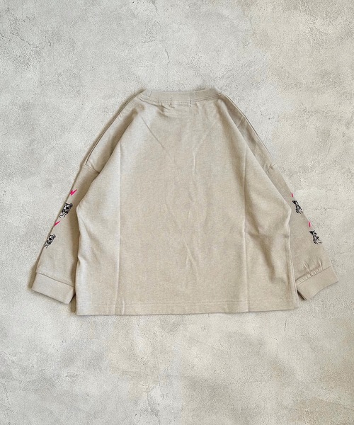 MARKEY'S（マーキーズ）の「【YUKI HORIMOTO】別注ロンT（80～150cm）（Tシャツ/カットソー・キッズ・オフホワイト/グレー/ホワイト・150/100/110/120/80/130/140/90）」の9枚目の写真