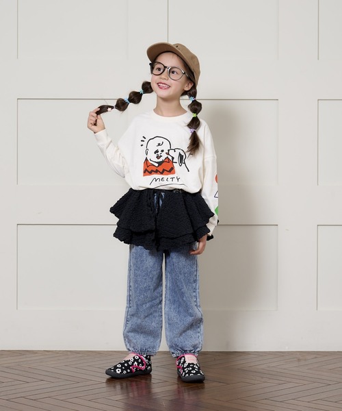 MARKEY'S（マーキーズ）の「【YUKI HORIMOTO】別注ロンT（80～150cm）（Tシャツ/カットソー・キッズ・オフホワイト/グレー/ホワイト・150/100/110/120/80/130/140/90）」の10枚目の写真