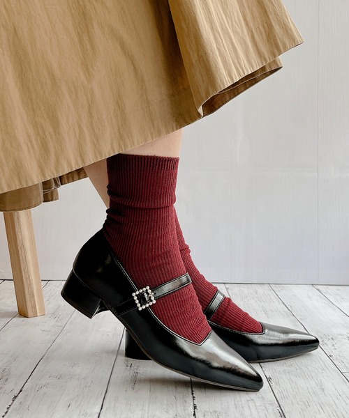 Noubel Voug Relax（ヌーベルヴォーグリラックス）の「ポインテッドトゥメリージェーンパンプス（パンプス・レディース・ベージュ/ブラック/アイボリー・S/LL/3L/M/L）」の15枚目の写真