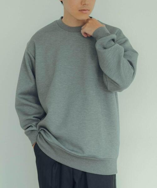 ITEMS URBANRESEARCH（アイテムズ アーバンリサーチ）の「TRストレッチダンボール クルーネックプルオーバー（スウェット・メンズ・ブルー/ブラック/グレー/グレー系その他・LARGE/MEDIUM）」の11枚目の写真