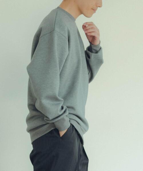 ITEMS URBANRESEARCH（アイテムズ アーバンリサーチ）の「TRストレッチダンボール クルーネックプルオーバー（スウェット・メンズ・ブルー/ブラック/グレー/グレー系その他・LARGE/MEDIUM）」の14枚目の写真