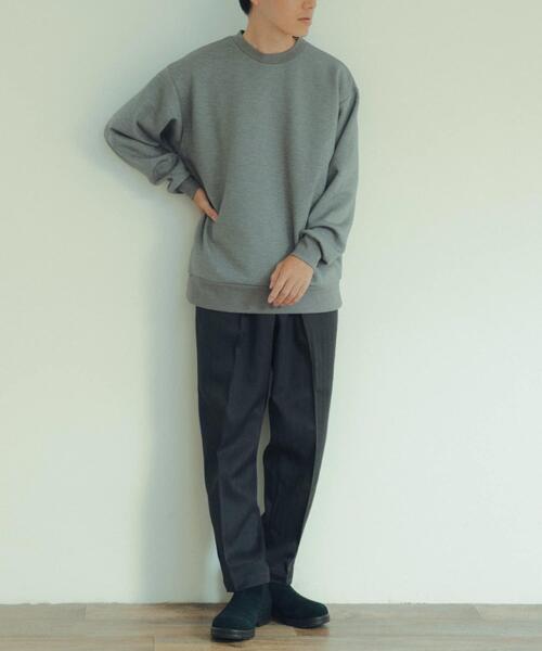 ITEMS URBANRESEARCH（アイテムズ アーバンリサーチ）の「TRストレッチダンボール クルーネックプルオーバー（スウェット・メンズ・ブルー/ブラック/グレー/グレー系その他・LARGE/MEDIUM）」の22枚目の写真